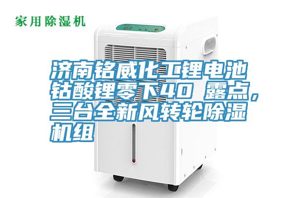 濟(jì)南銘威化工鋰電池鈷酸鋰零下40℃露點(diǎn)，三臺(tái)全新風(fēng)轉(zhuǎn)輪除濕機(jī)組